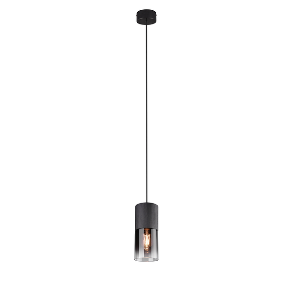 Pendelleuchte Robin I - Klarglas  / Aluminium - 1-flammig