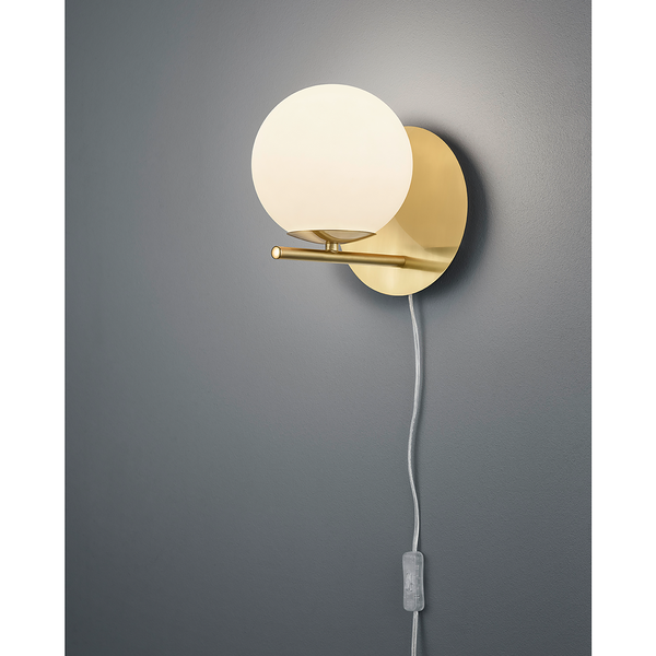Wandleuchte Pure I - Glas / Aluminium - 1-flammig