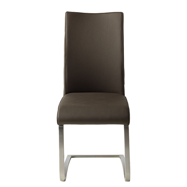 Freischwinger Marco - Echtleder Gyda: Braun - 2er Set