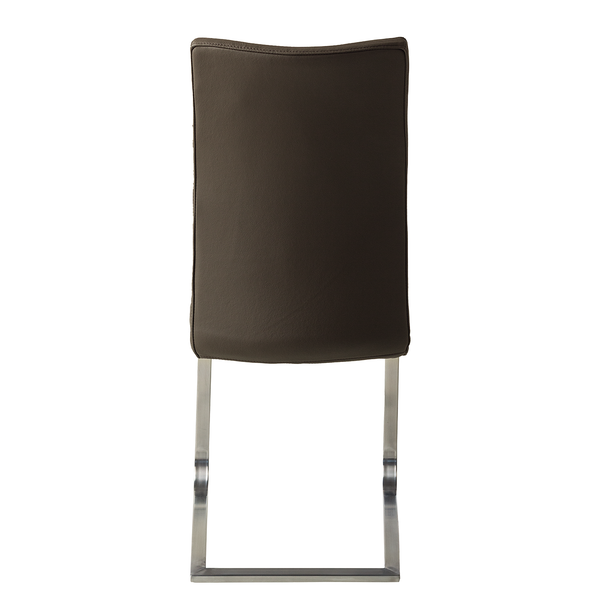 Freischwinger Marco - Echtleder Gyda: Braun - 2er Set