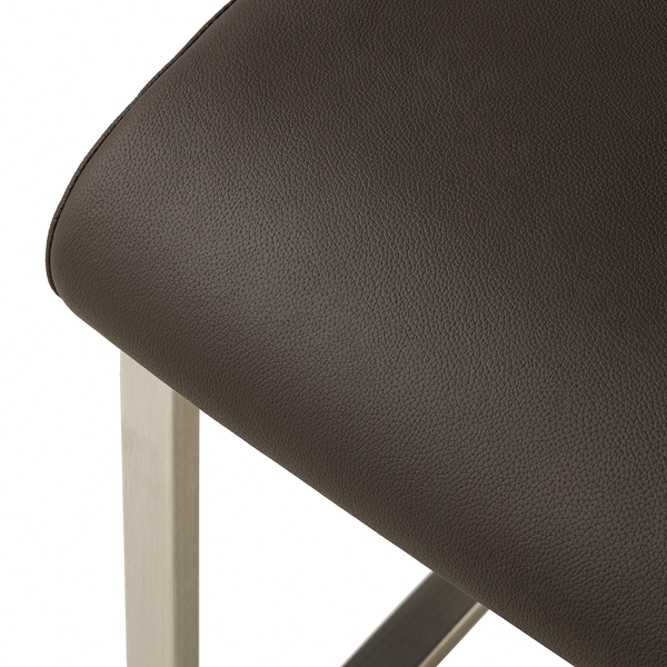 Freischwinger Marco - Echtleder Gyda: Braun - 2er Set