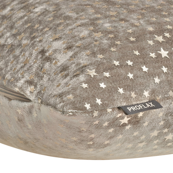 Kissenbezug Estrella - Samt - Taupe