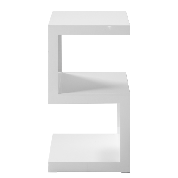 Beistelltisch Snake - Hochglanz Weiß