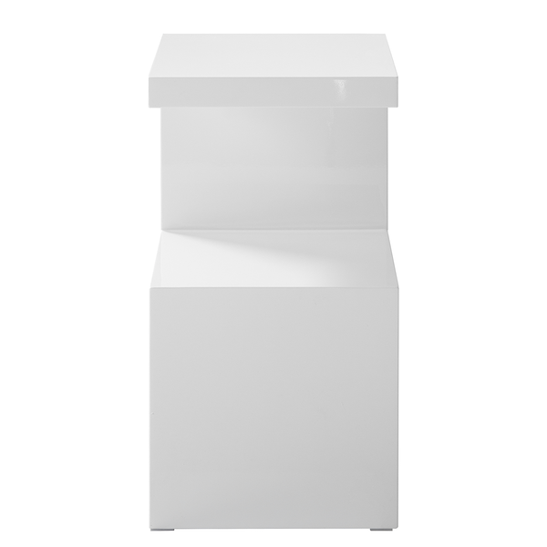 Beistelltisch Snake - Hochglanz Weiß