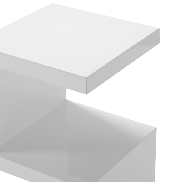 Beistelltisch Snake - Hochglanz Weiß