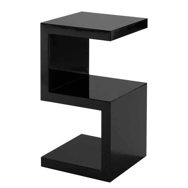 Beistelltisch Snake - Hochglanz Schwarz