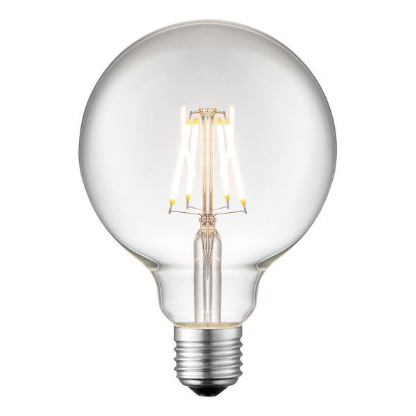 LED-Leuchtmittel DIY XIV - Klarglas / Eisen - 1-flammig