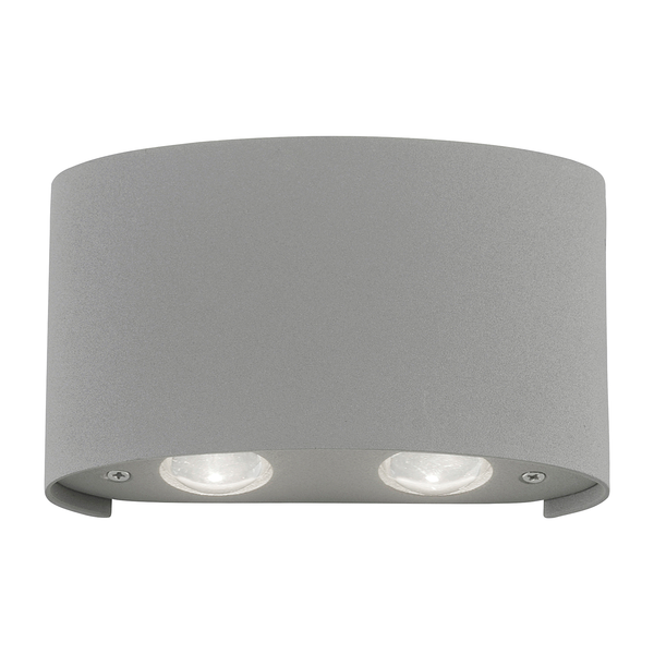 LED-Wandleuchte Carlo II - Aluminium - Flammenanzahl: 4