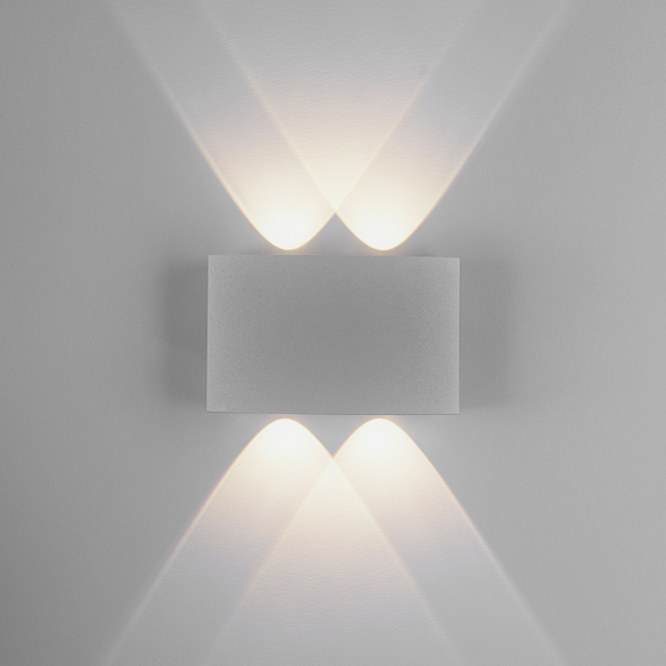LED-Wandleuchte Carlo II - Aluminium - Flammenanzahl: 4