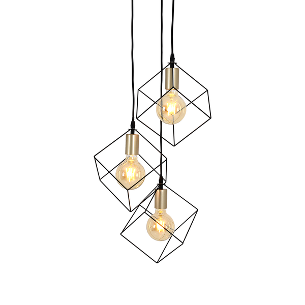 Pendelleuchte Canto - Aluminium - 3-flammig