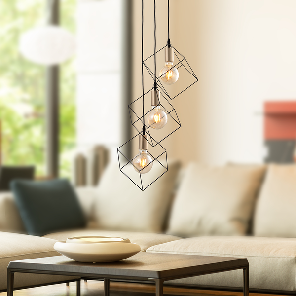 Pendelleuchte Canto - Aluminium - 3-flammig