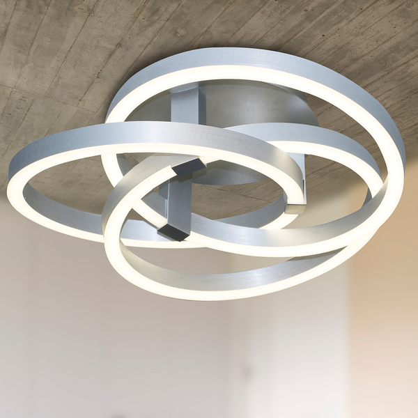 LED-Deckenleuchte Divora - Acrylglas Aluminium - 1-flammig