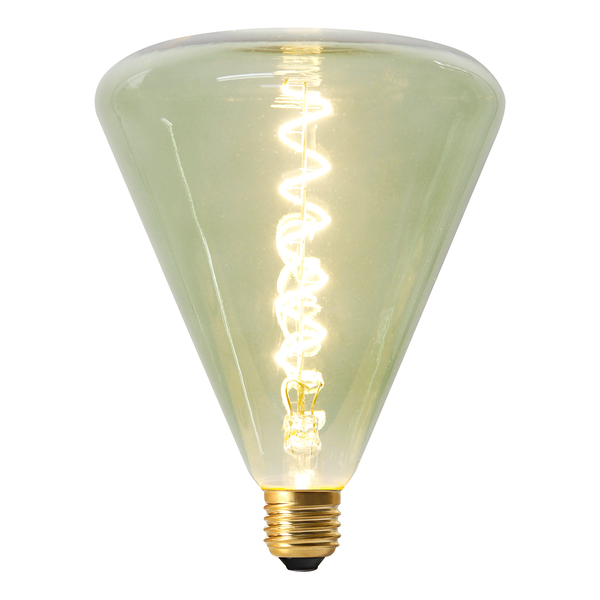 LED-Leuchtmittel Dilly II - Klarglas / Aluminium - 1-flammig - Lindgrün