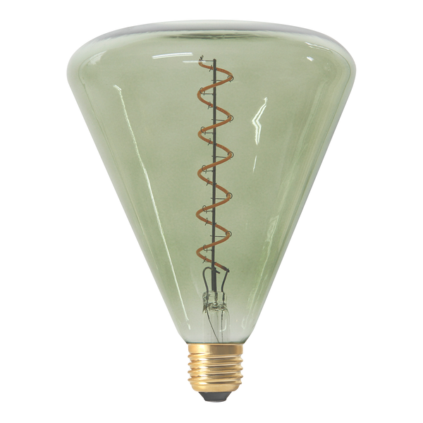 LED-Leuchtmittel Dilly II - Klarglas / Aluminium - 1-flammig - Lindgrün