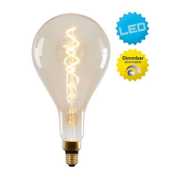 LED-Leuchtmittel Dilly IV - Klarglas / Aluminium - 1-flammig