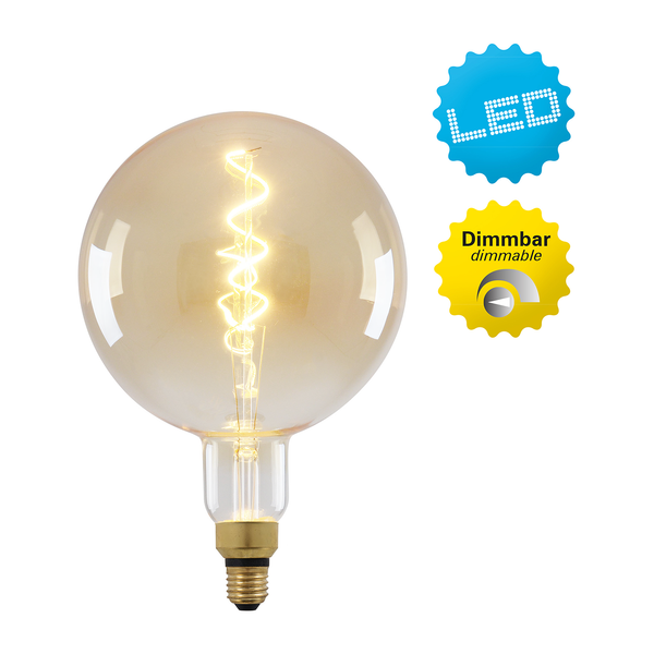 LED-Leuchtmittel Dilly III - Klarglas / Aluminium - 1-flammig