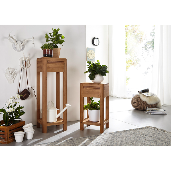 Beistelltisch Anamur I - Kernbuche massiv - Kernbuche - Höhe: 90 cm