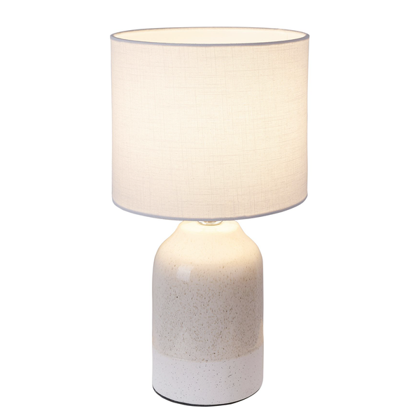 Tischleuchte Sandy Glow - MIschgewebe / Keramik - 1-flammig