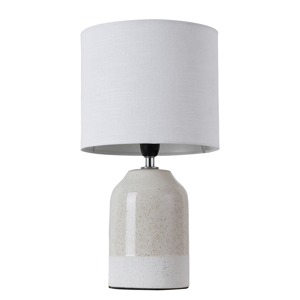 Tischleuchte Sandy Glow - MIschgewebe / Keramik - 1-flammig