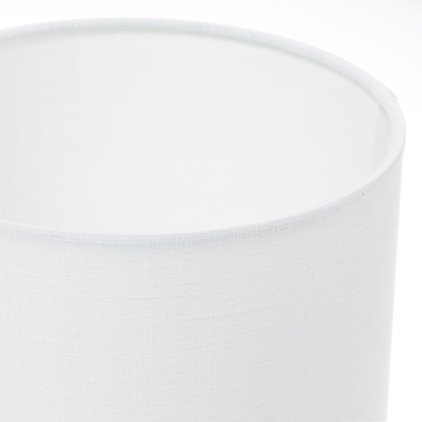 Tischleuchte Glowing Pearl Midnight - Mischgewebe / Keramik - 1-flammig