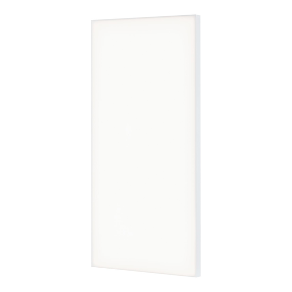 Decken- & Wandpaneel Velora X - Milchglas / Aluminium - 1-flammig