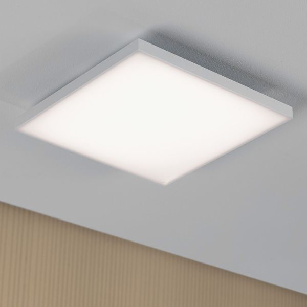 Decken- & Wandpaneel Velora IV - Milchglas / Aluminium - 1-flammig