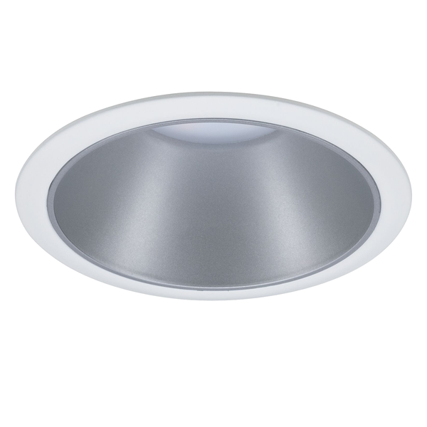 Einbauleuchte Cole Coin - Aluminium / Kunststoff - Weiß / Silber - 3er Set