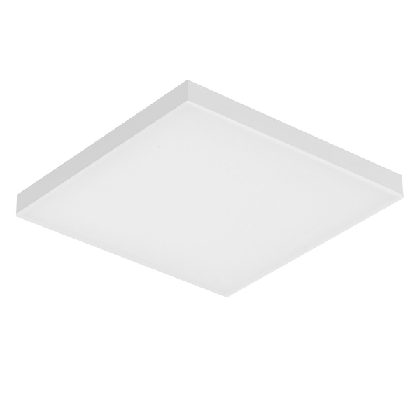 Decken- & Wandpaneel Velora II - Milchglas / Aluminium - 1-flammig