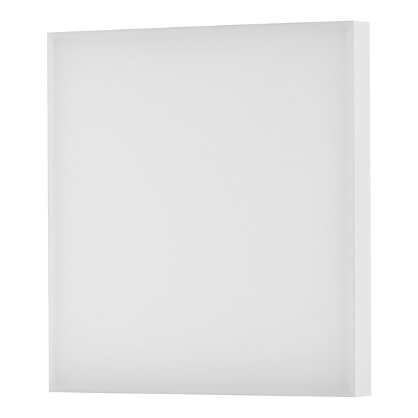 Decken- & Wandpaneel Velora II - Milchglas / Aluminium - 1-flammig