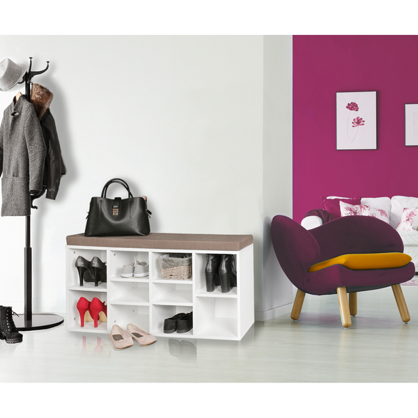 Garderobenbank Raytown - Weiß