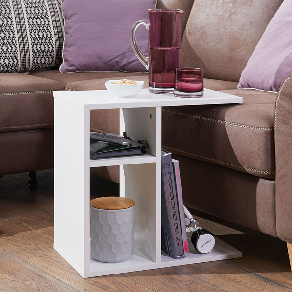 Beistelltisch Drangan - Weiß