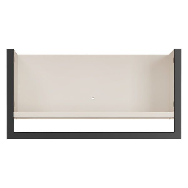 Wandgarderobe Madeo - Kaschmir / Schwarz - Breite: 51 cm