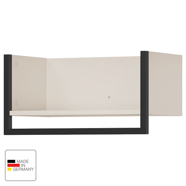 Wandgarderobe Madeo - Kaschmir / Schwarz - Breite: 51 cm