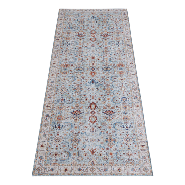 Läufer Vivana - Webstoff - Matt Hellblau