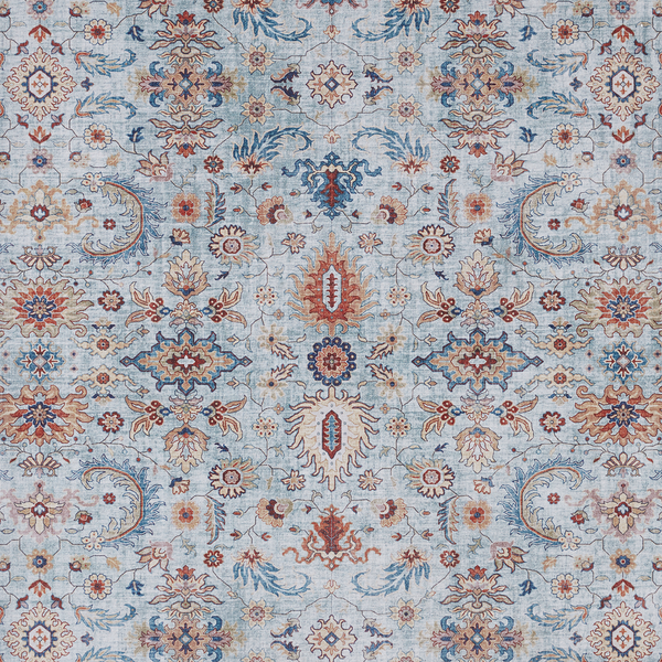 Läufer Vivana - Webstoff - Matt Hellblau