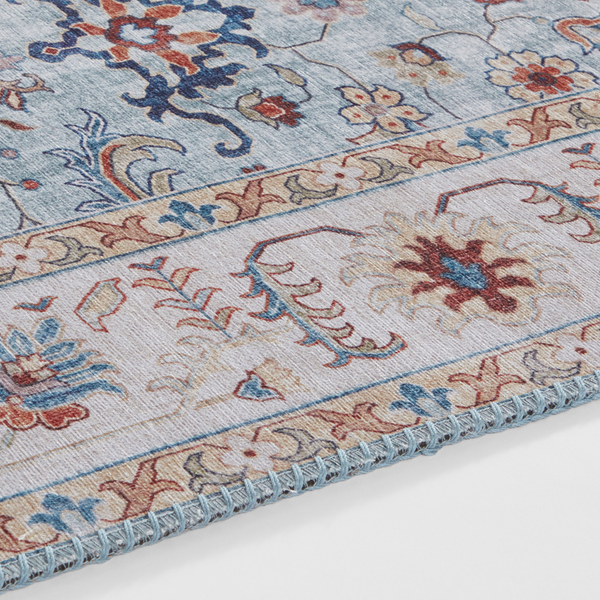 Läufer Vivana - Webstoff - Matt Hellblau