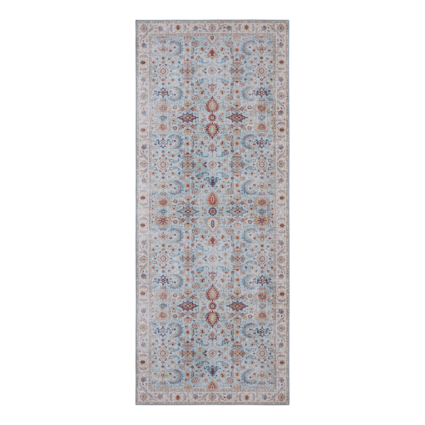 Läufer Vivana - Webstoff - Matt Hellblau