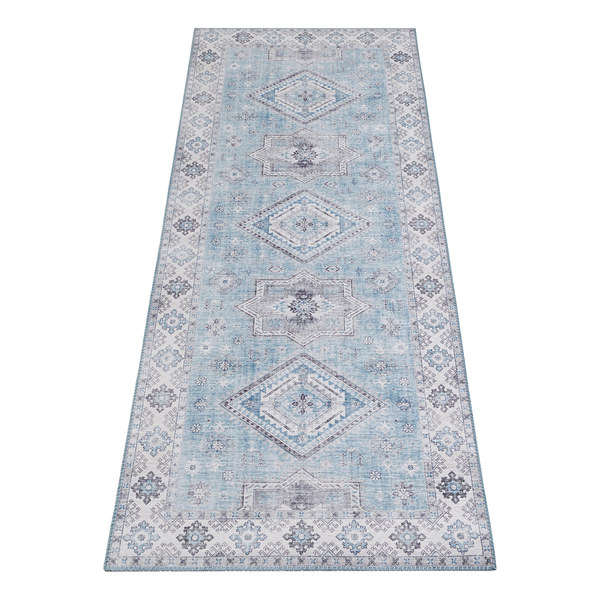 Läufer Gratia - Webstoff - Jeansblau