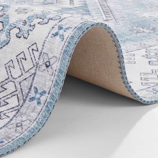 Läufer Gratia - Webstoff - Jeansblau