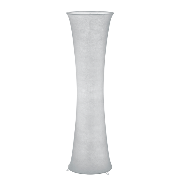 Stehleuchte Gravis - Mischgewebe / Aluminium - 2-flammig - Grau