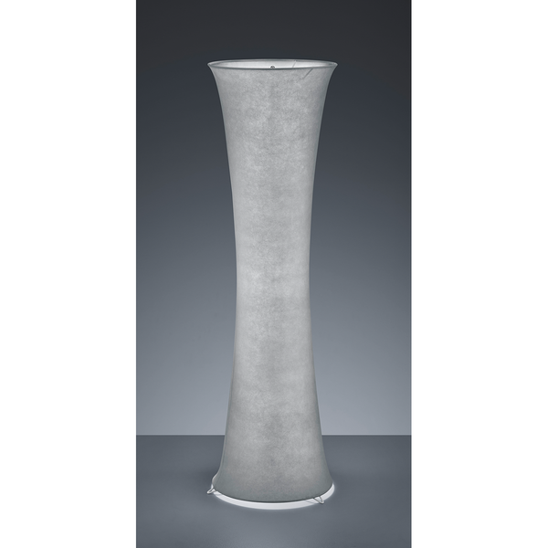 Stehleuchte Gravis - Mischgewebe / Aluminium - 2-flammig - Grau
