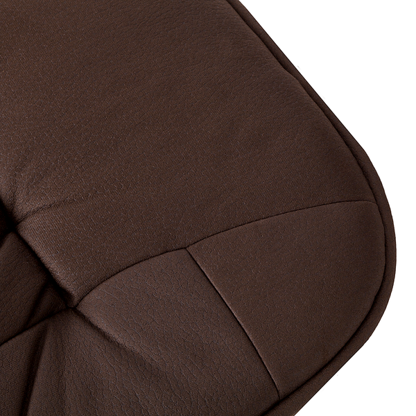 Relaxsessel Canillo II (mit Hocker) - Microfaser - Braun