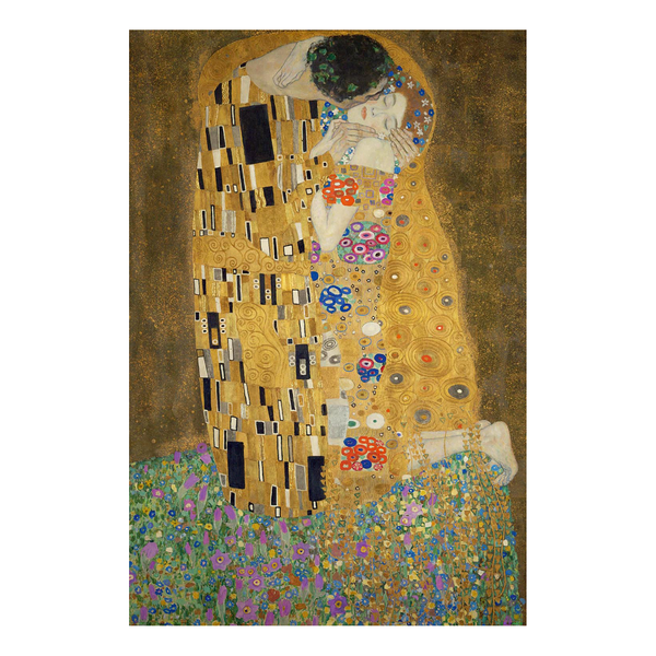 Bild Der Kuss Klimt - Holzwerkstoff - Gold