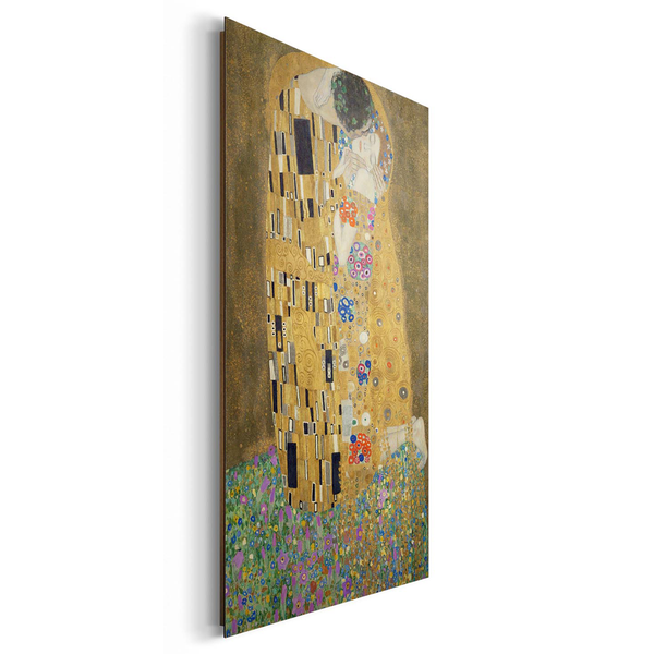 Bild Der Kuss Klimt - Holzwerkstoff - Gold