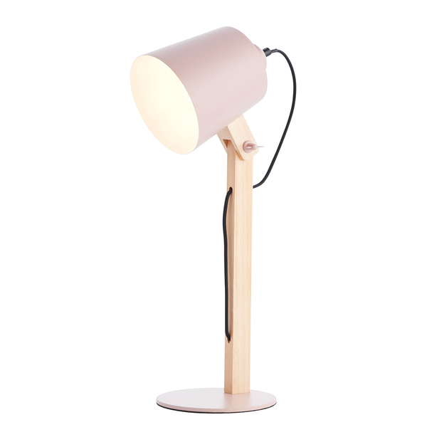 Tischleuchte Swivel - Eisen - 1-flammig - Hellrosa