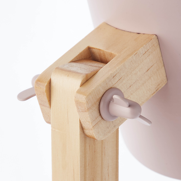 Tischleuchte Swivel - Eisen - 1-flammig - Hellrosa