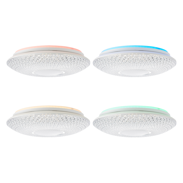 LED-Deckenleuchte Lucian - Acrylglas / Stahl - 1-flammig