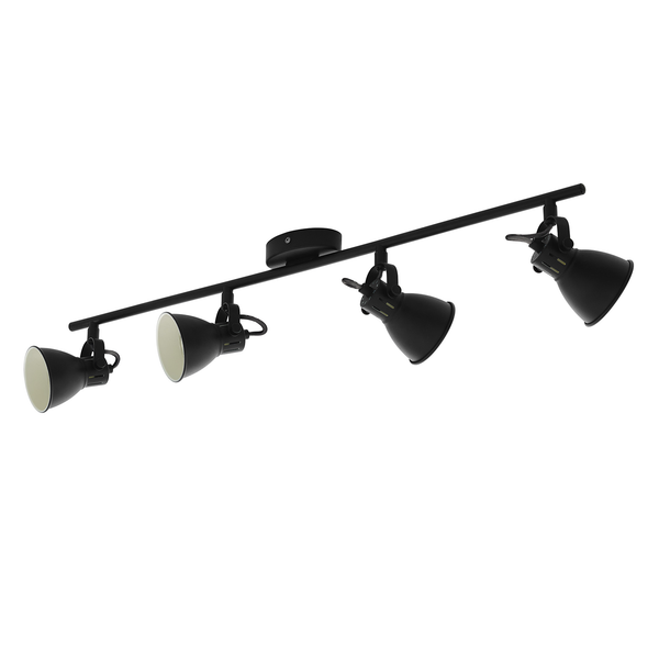 LED-Deckenleuchte Seras - Stahl - Flammenanzahl: 4
