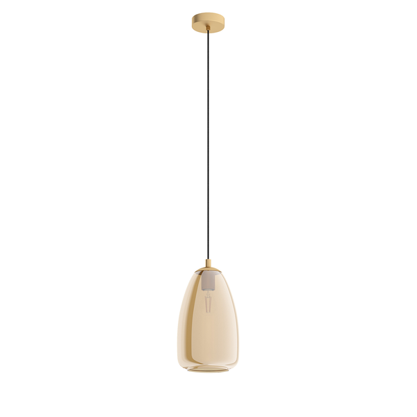 Pendelleuchte Alobrase V - Glas / Stahl - 1-flammig