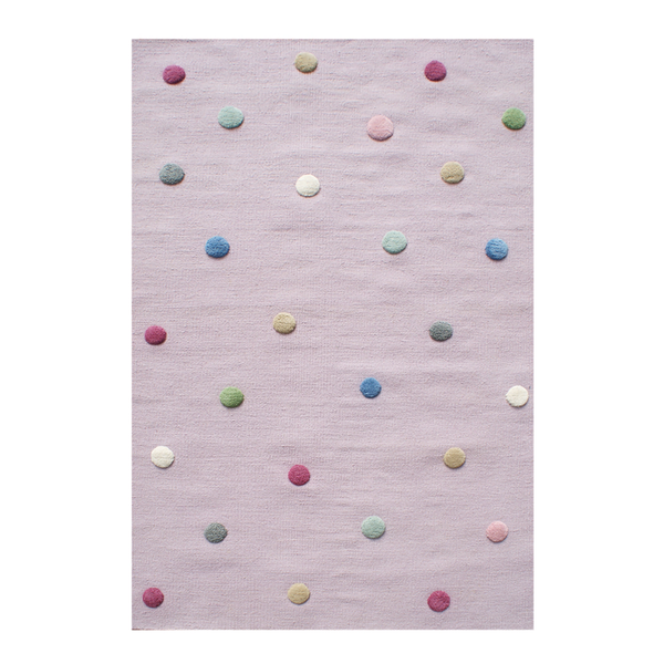 Kinderteppich Colordots - Wolle - Mauve - 160 x 230 cm